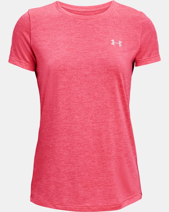 Women's UA Tech™ Twist T-Shirt, Pink, pdpMainDesktop image number 4